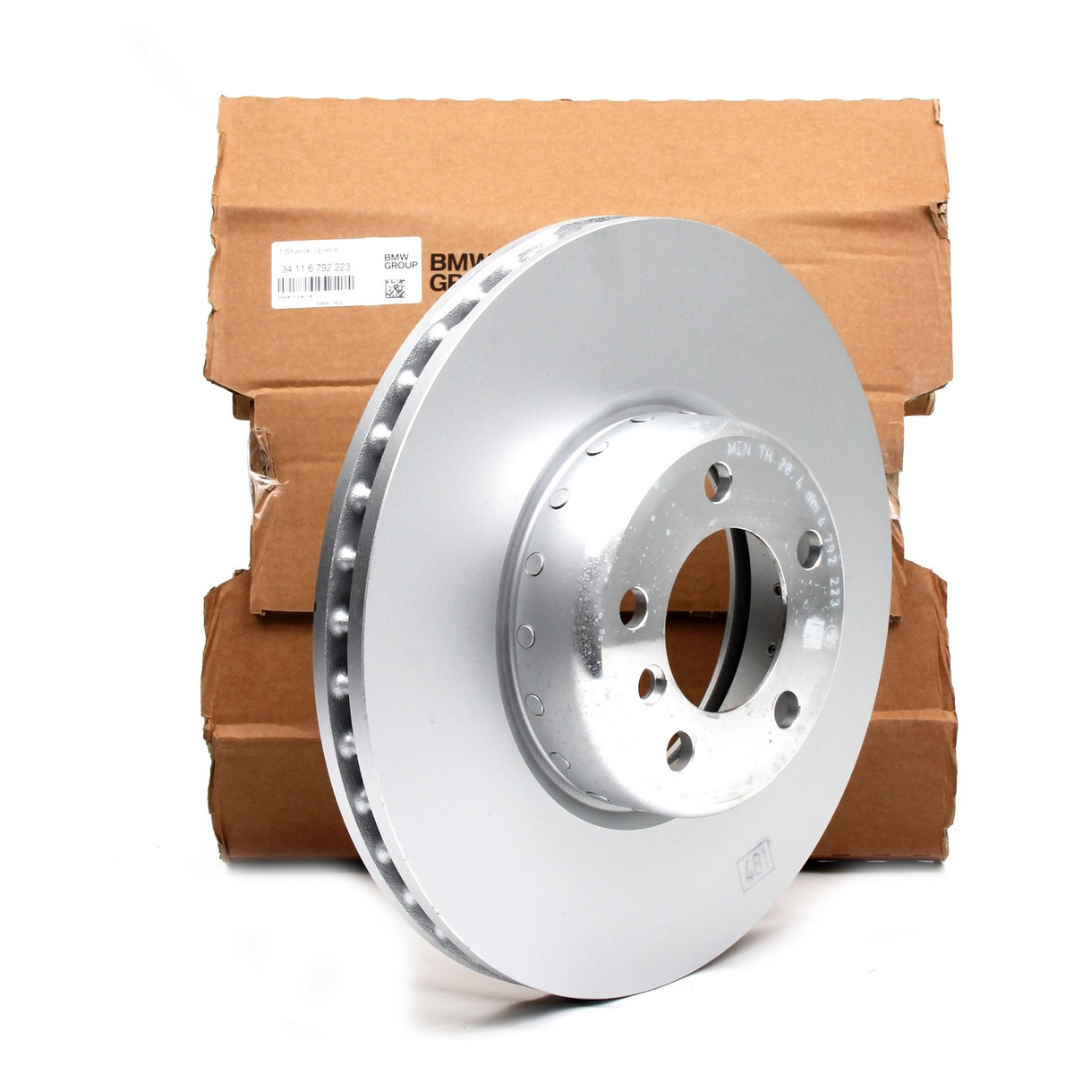 BMW Genuine 2 piece Front Vented Brake Disc Set M140i M135i M240i 