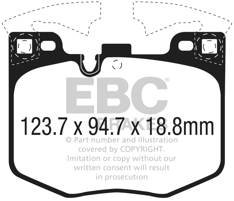 EBC YellowStuff Front Brake Pads BMW G M240i M340i M440i M SPORT CALIPER DP42302R INC FREE WEAR SENSOR