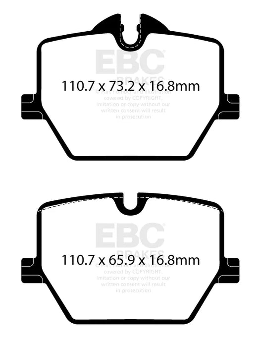 EBC RP-X Rear Brake Pads BMW G M240i M340i M440i M SPORT CALIPER DP82415RPX INC FREE WEAR SENSOR