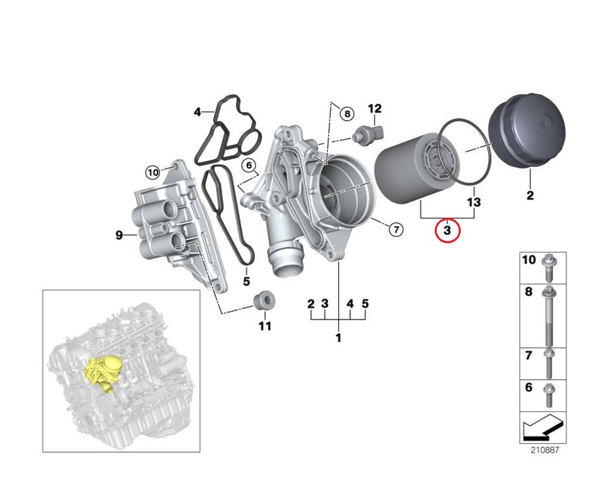 BMW N55 Engine Service Pack kit M135i M235i 335i 435i M2